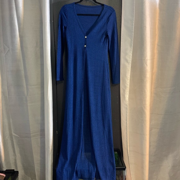 Blue long sleeve cardigan - Picture 2 of 2